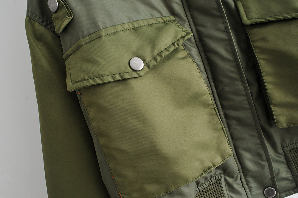 Blouson Bomber avec Poches Utilitaires