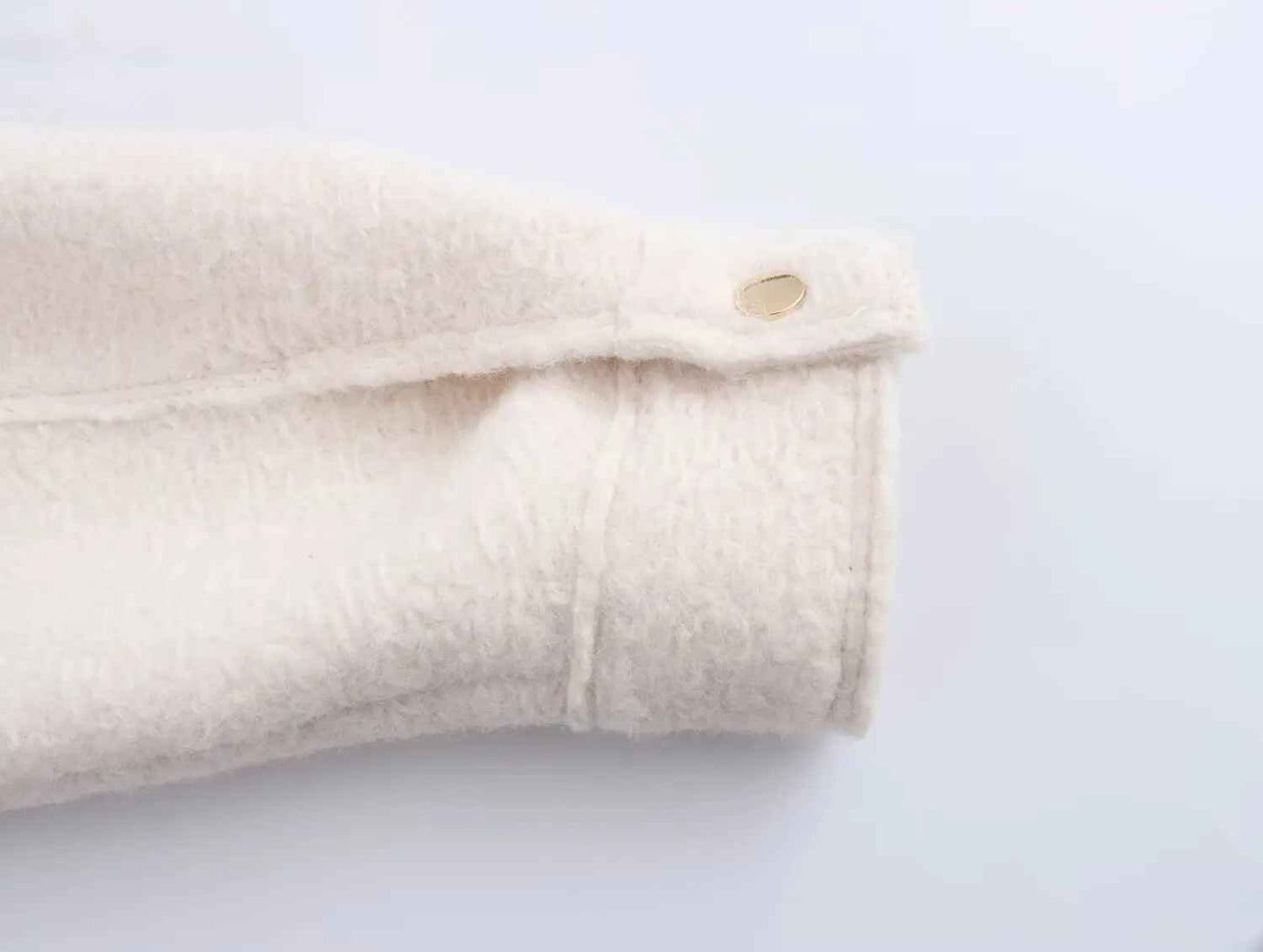 Veste Courte en Cuir Perlé