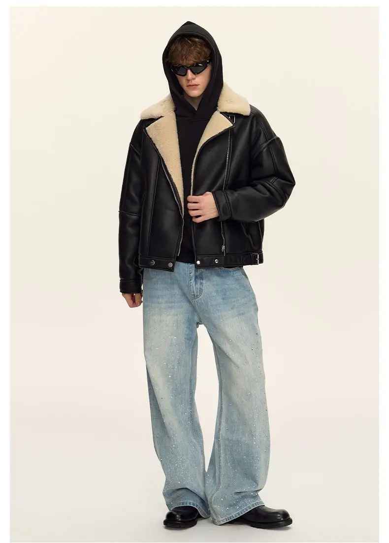 Veste de Motard "Double Sherpa" – Collection Hiver Unisexe