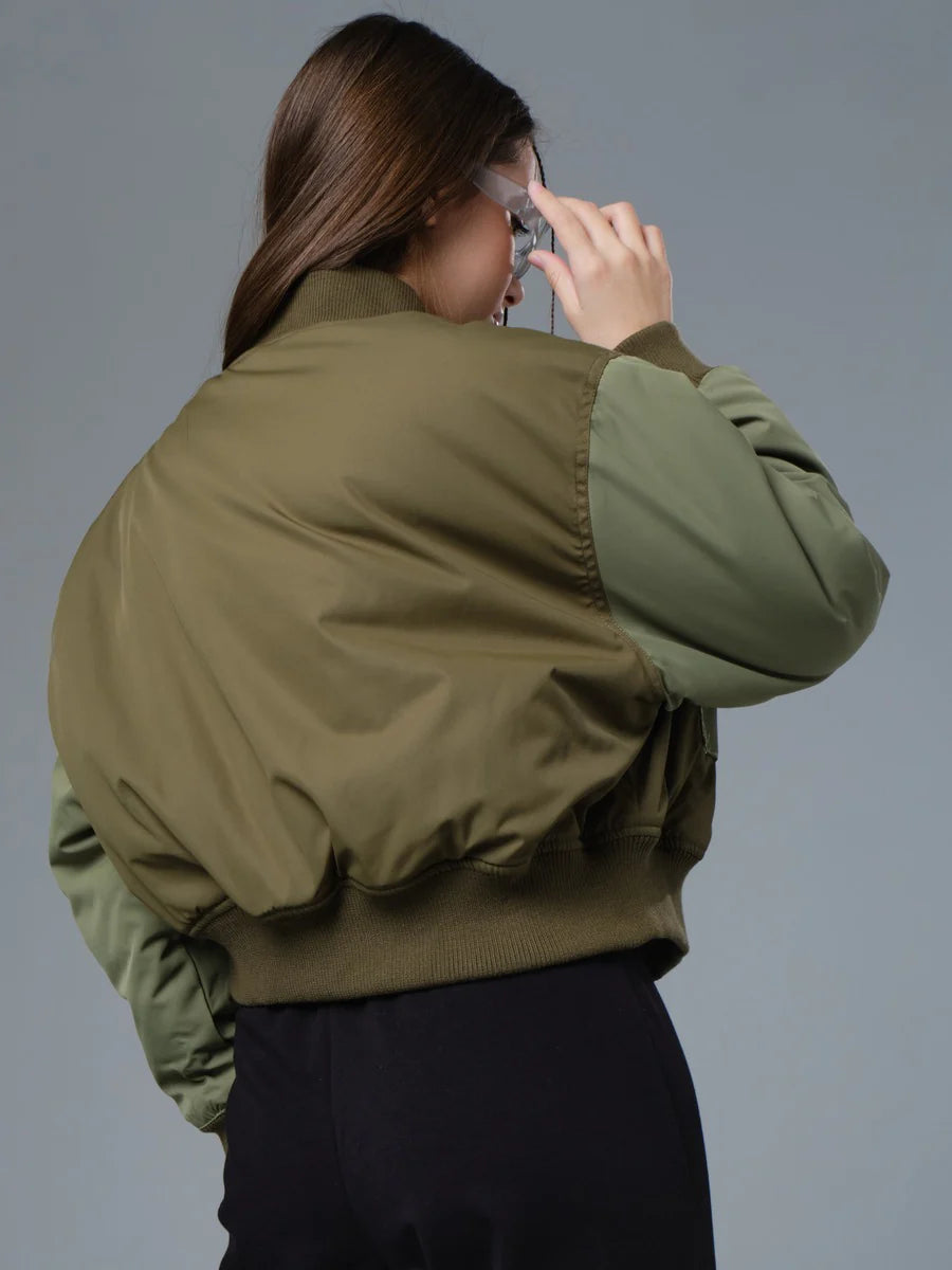 Blouson Bomber avec Poches Utilitaires