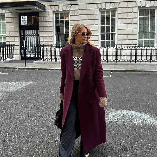 Manteau Long "Élégance Royale" – Collection Hiver