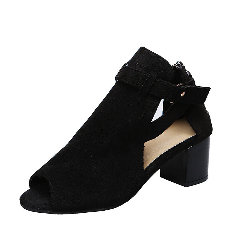 Sandales à Talons Mi-Hauts – Confort Élégant & Maintien Parfait