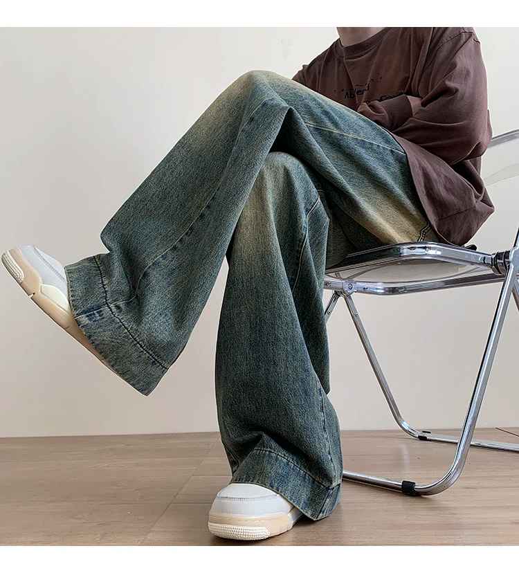 Jean Wide Leg "Blue Heritage" – Denim Délavé & Coupe Oversize Premium