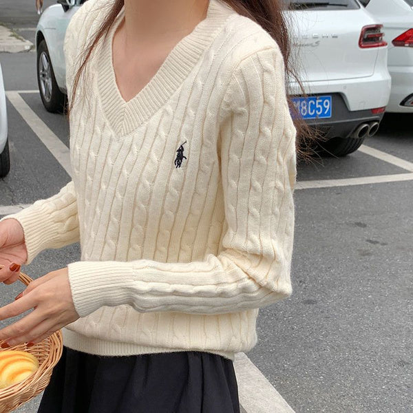 Polo en Tricot Torsadé "Korean Style"