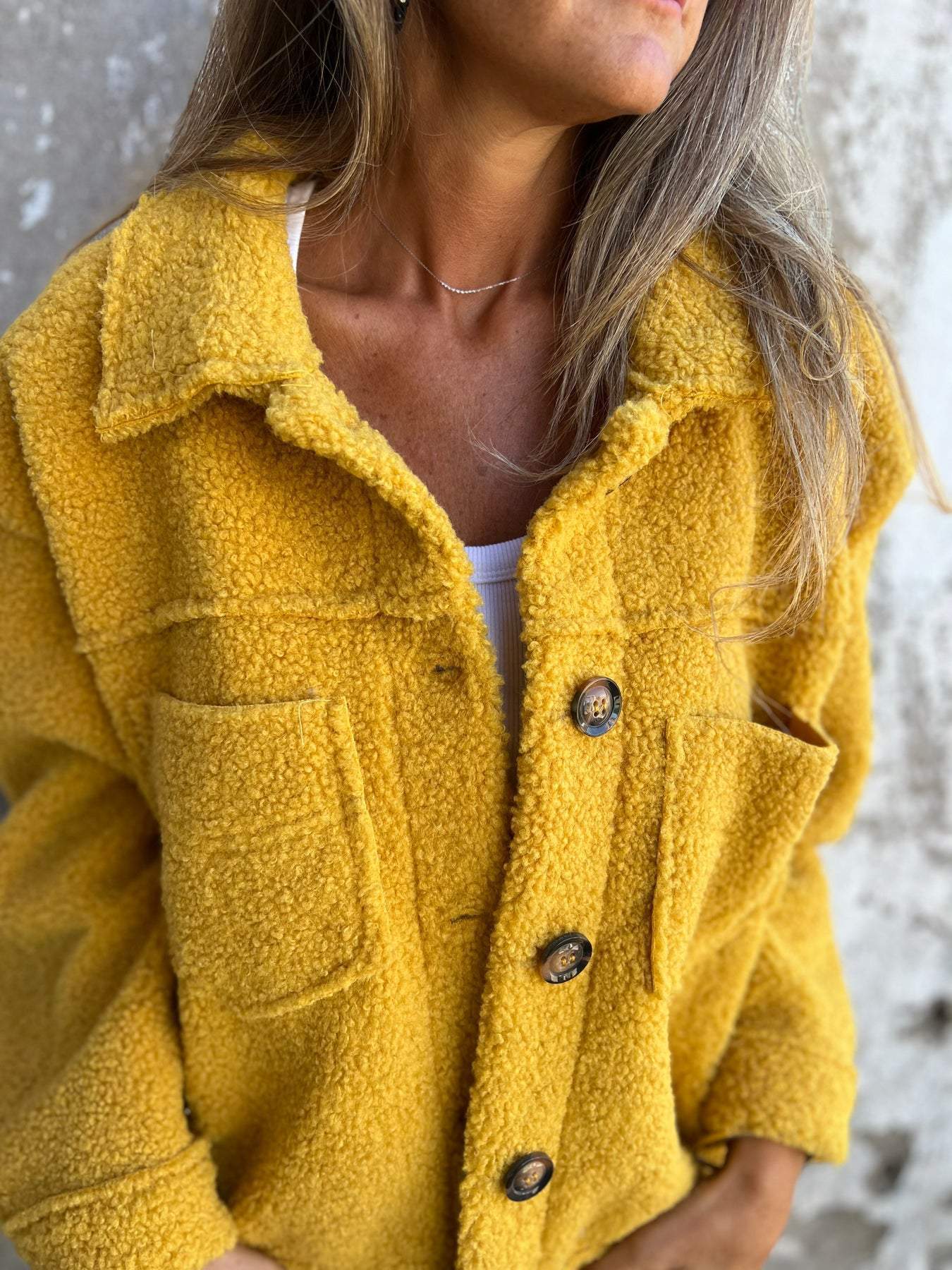 Veste Douce en Peluche - Élégance et Confort