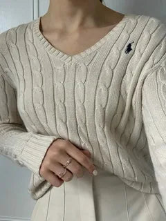 Polo en Tricot Torsadé "Korean Style"