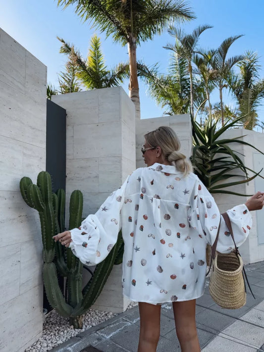 Valciva Seashell Escape – Ensemble 2 pièces 100 % coton